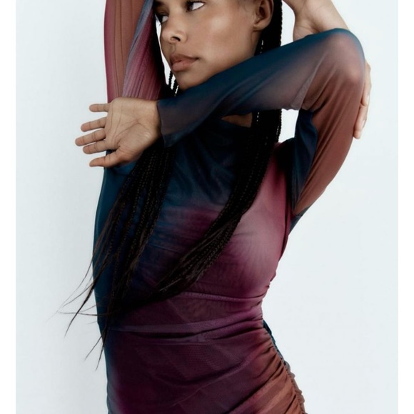 Zara tulle lined dress- size medium - Picture 4 of 4